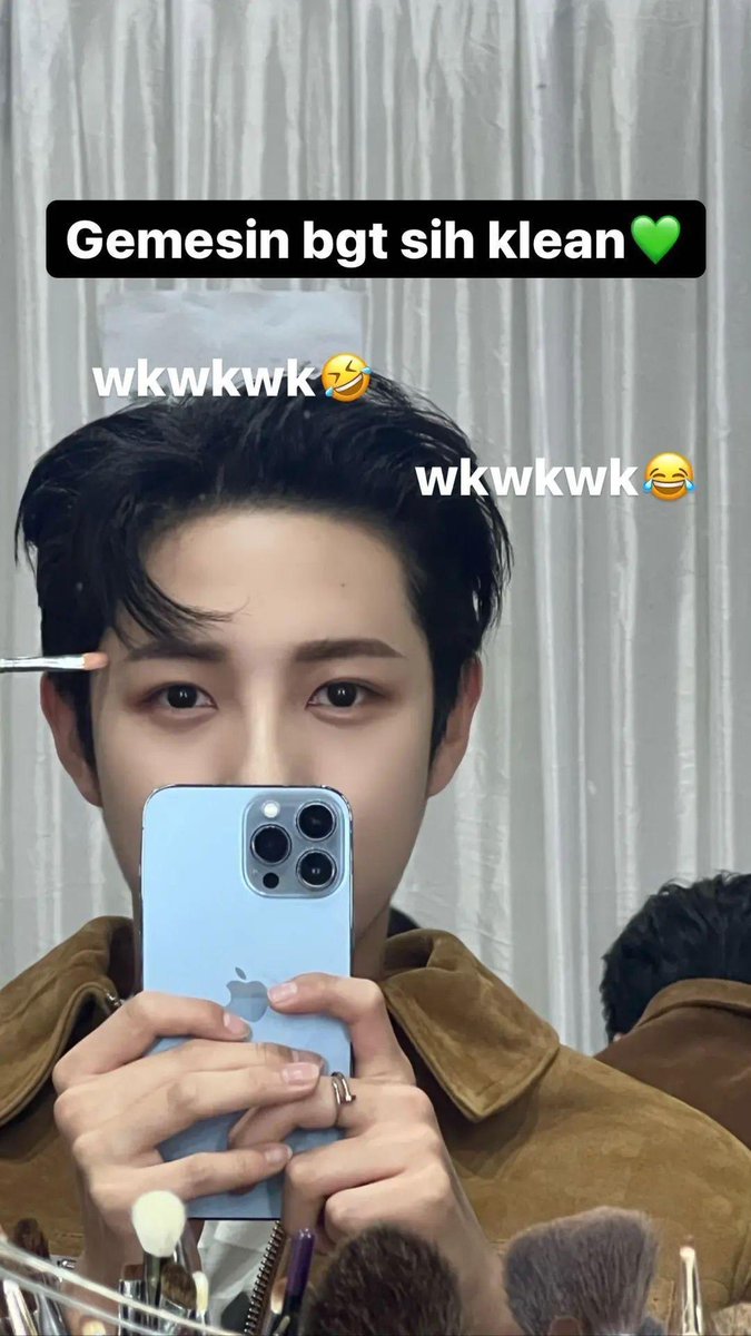RJPopBase's tweet image. Renjun shared this Instagram story, 3 years ago.

&quot;Gemesin bgt sih klean💚, wkwkwk 🤣 wkwkwk 😂&quot;