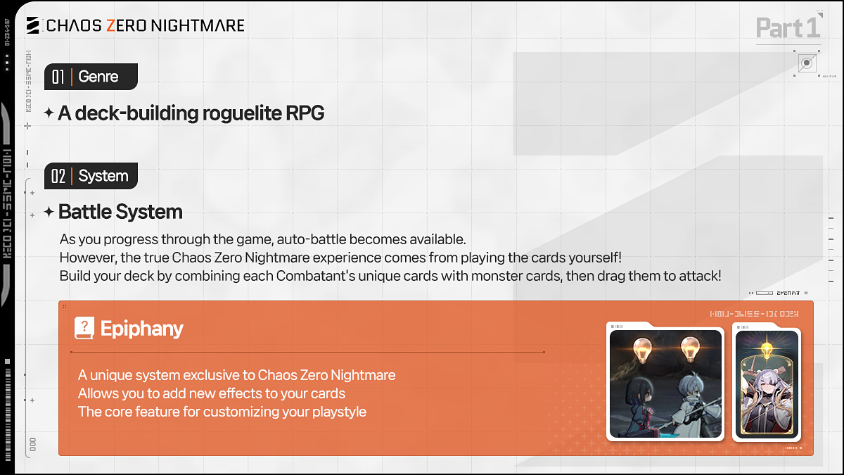 CZN_Official_EN's tweet image. ◤Chaos Zero Nightmare 
          Mission Manual
                   -Part 1-            ◢

Before deploying to Operation Chaos Zero, 
check out this must-read manual!

#CHAOSZERONIGHTMARE #CZN #ChaosZeroNightmare