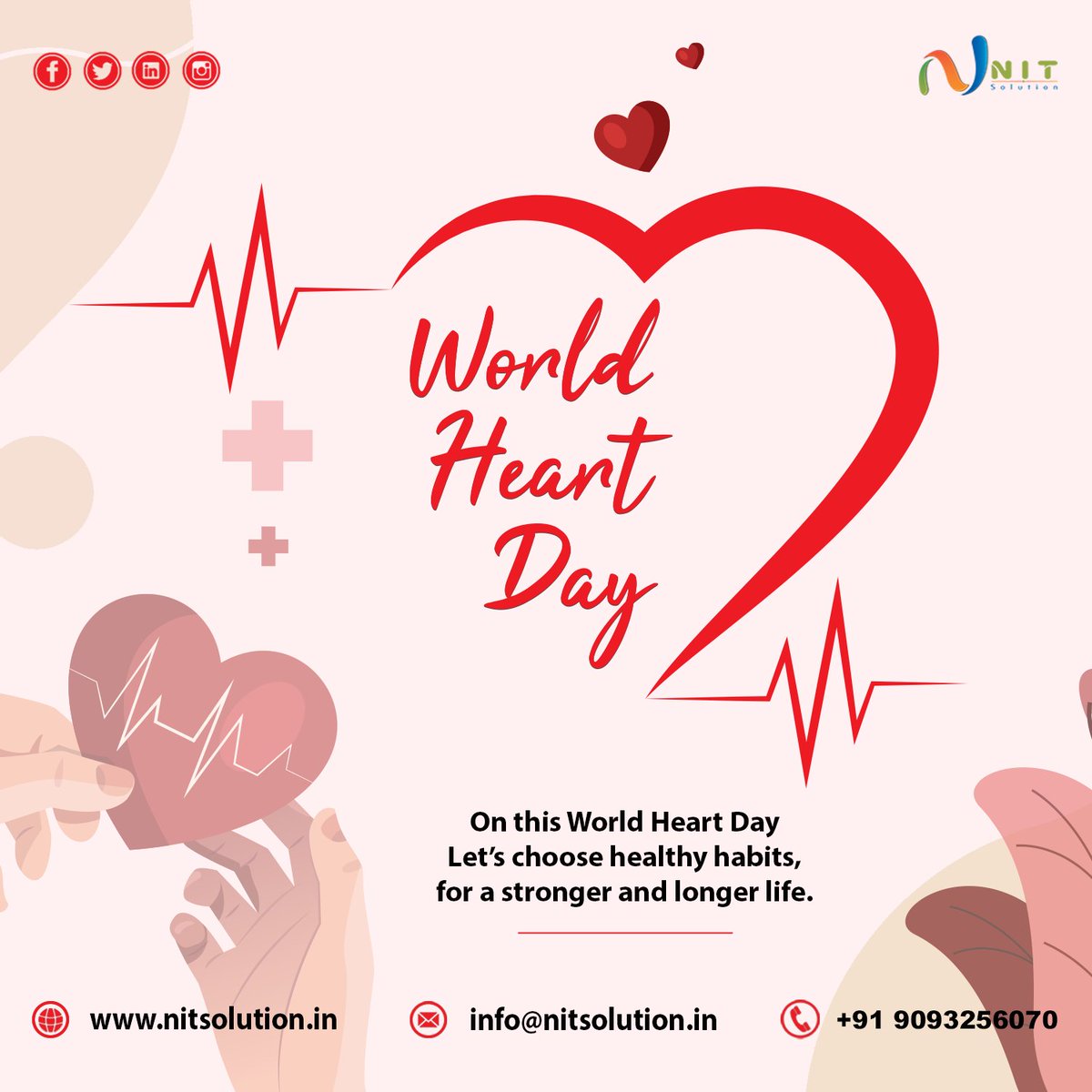 nit_solution's tweet image. ❤️ On this World Heart Day, let’s remember that a healthy heart powers a healthier tomorrow.

we believe in nurturing not just technology and innovation but also the well-being of the people who make it possible.