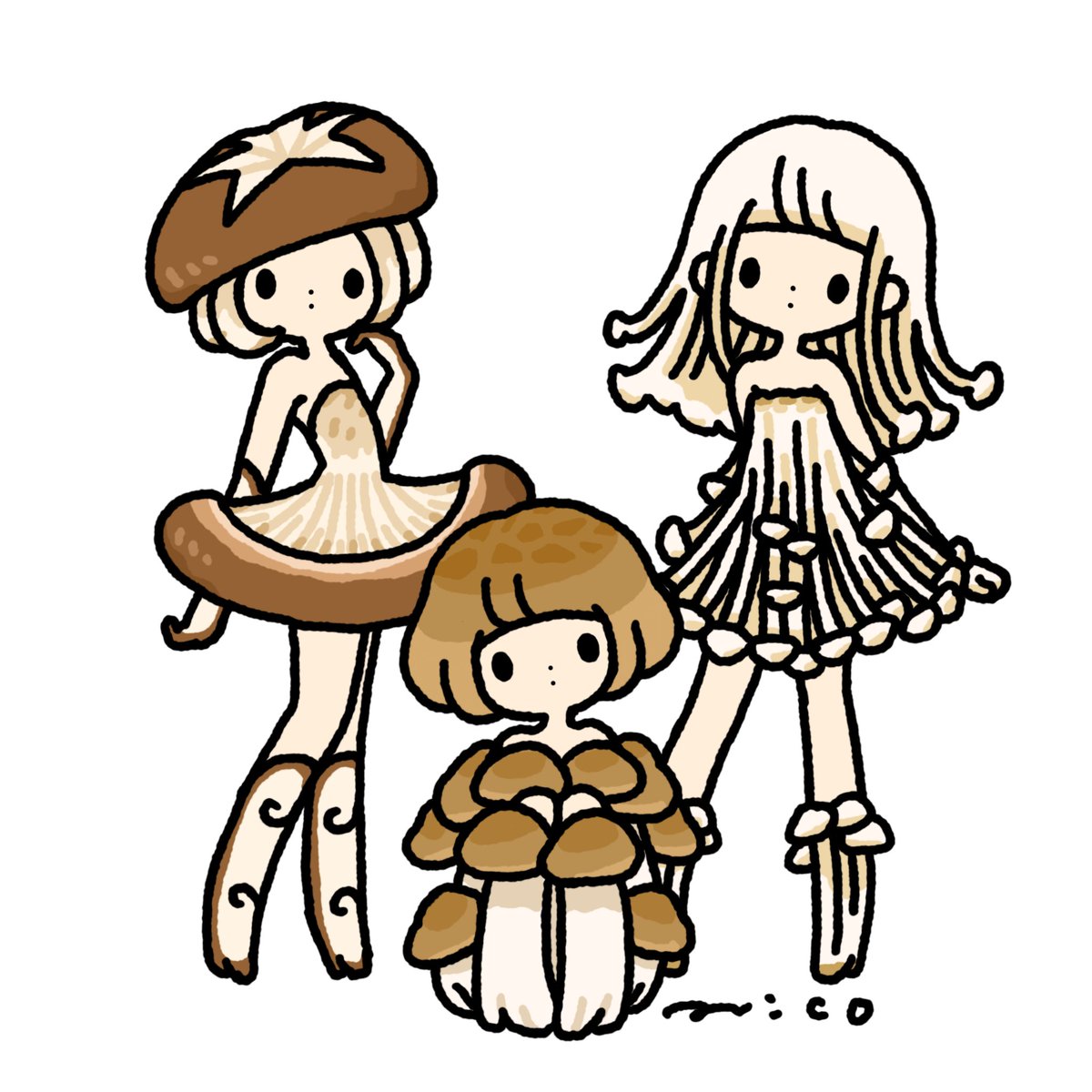 parirobo's tweet image. Mushrooms 🍄 

#今日は何の日 
#きのこの日