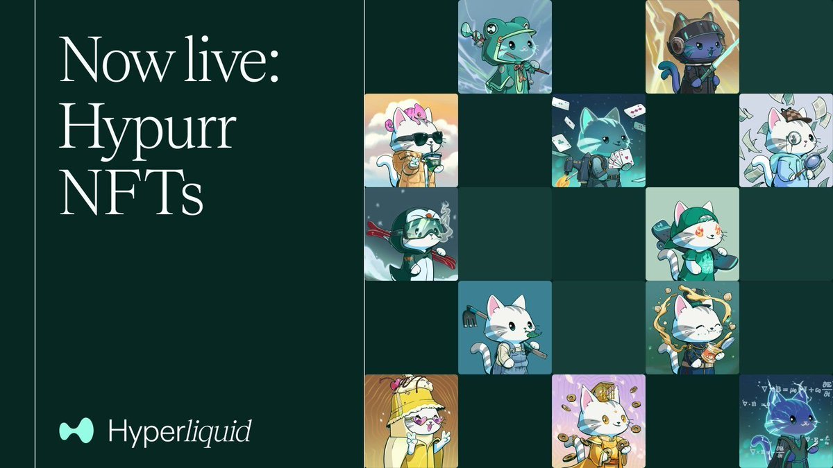 🥔CRIPTOVALUTE : Lancio della collezione di NFT Hypurr di HyperliquidX: 4.600 opere e vendite da record