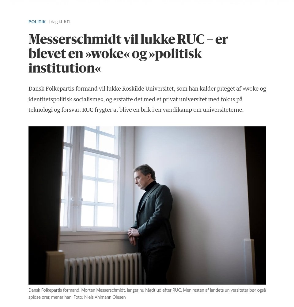 Antiintellektualisme er en markør for totalitære strømninger. #uddpol #dkpol