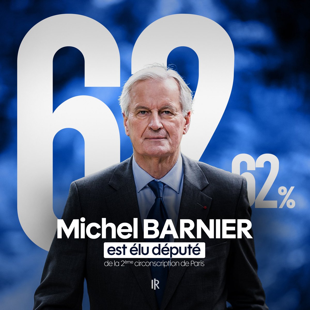 👏 Félicitations à <a href="/MichelBarnier/">Michel Barnier</a>, notre nouveau député de Paris !