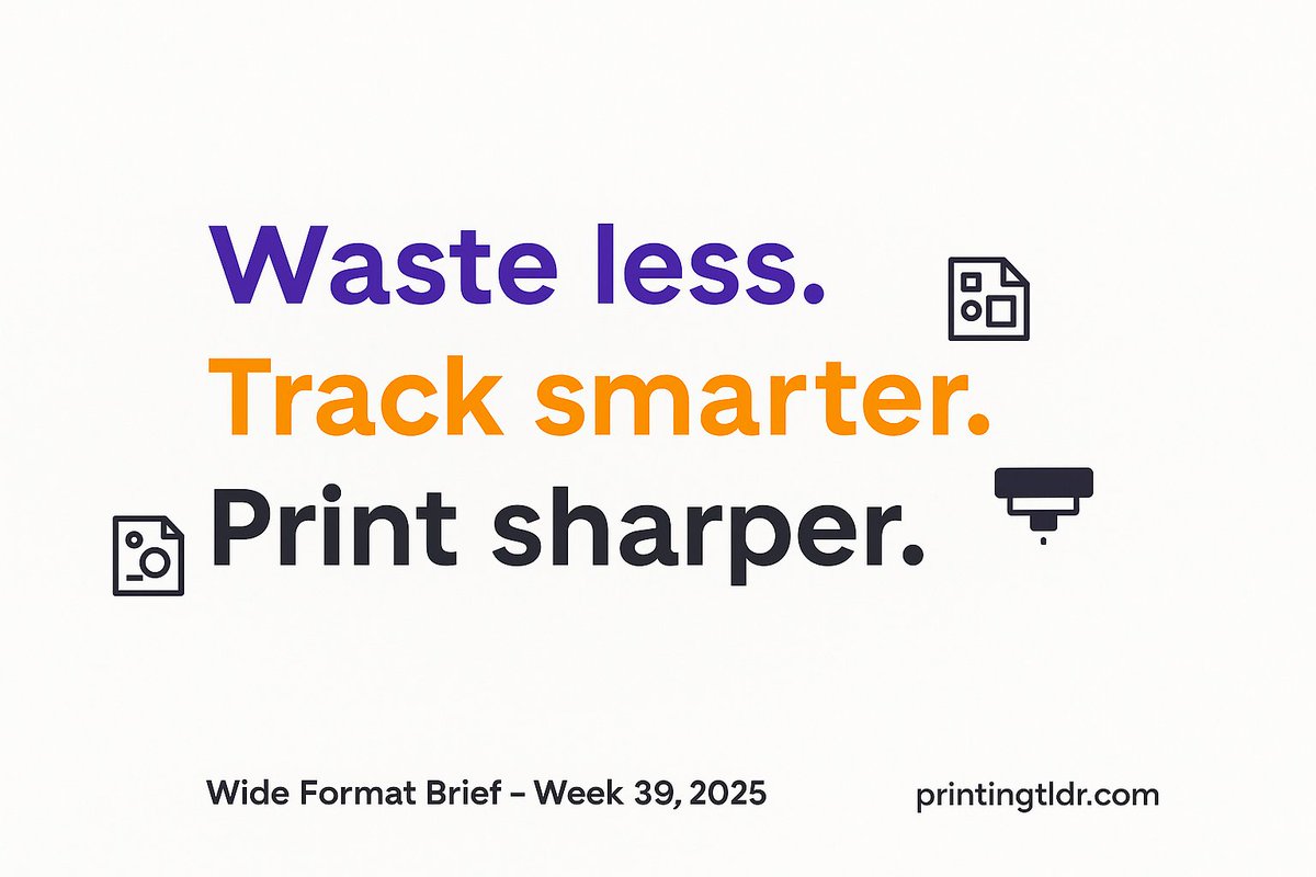 printingtldr's tweet image. Enfocus launches Griffin+ 🚀—smarter nesting &amp;amp; faster panelization for wide-format. Less waste, more speed. Efficiency is the new margin.

#WideFormatPrinting #Enfocus #Automation

👉 Wide Format Brief — Week 39, 2025