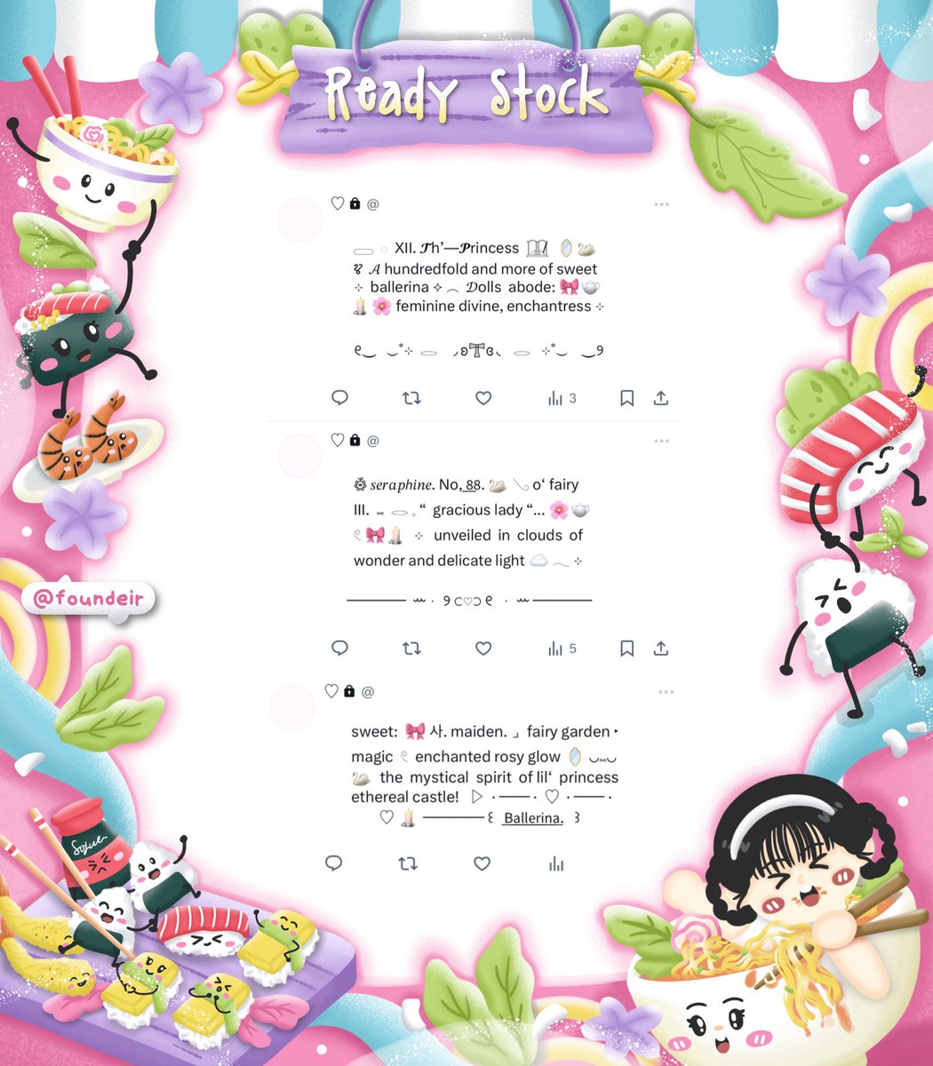 ofKathie's tweet image. ୨୧ —— ˳  ໋៶ help rt? 

𓂃 ꕀ｡° 🍭 need a dash of tender twinkle in ur wording needs, mi’ love? 🎀🥣 kath bawa ready stock pinned wording yang bisa kamu jemput sekarang 🍰⭐️ check ALT ₊˚𓏭 ♡ 💭☘️

💳 ⨾ IDR. 5.500
💌 ⨾ dm or reply for take

♡ ꒰  #zonauang   ꒱ ♡