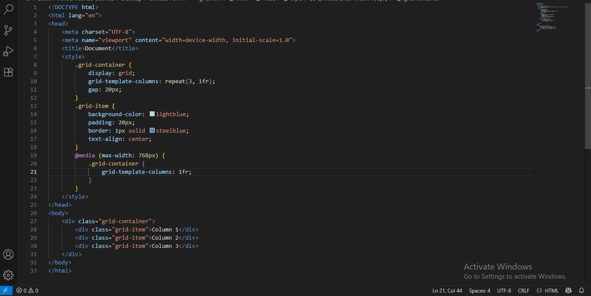 Xetron01's tweet image. Gm CT
Day 19/30:
#30DaysofCodeChallenge
Built a 3 column layout that adjusts to 1 column on small screens (Mobile screen)