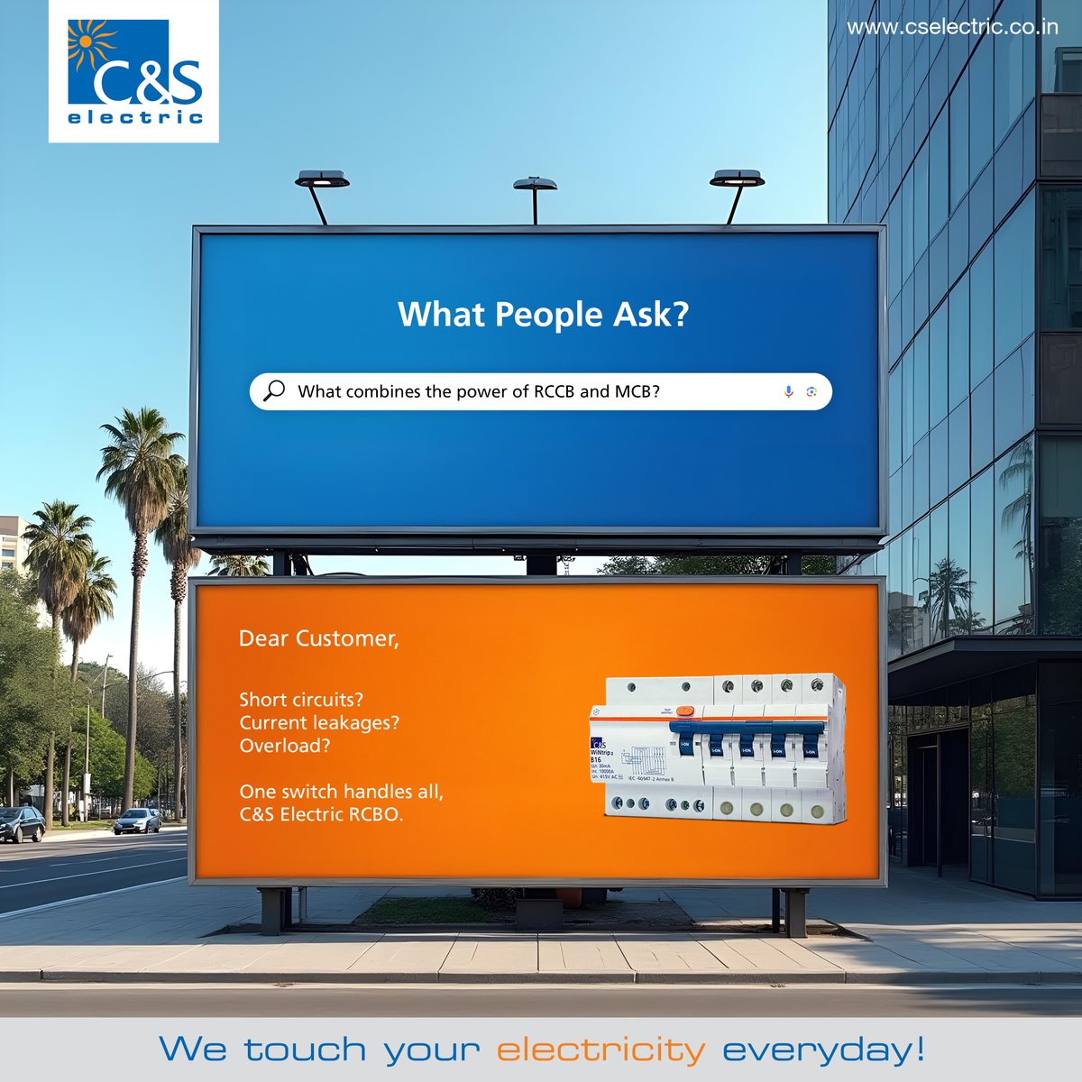 cselectricltd's tweet image. One device. Triple protection.
C&S RCBOs guard against Overloads, Short-Circuits and Earth leakage — ensuring complete safety. 
#CSElectric #RCBO #TotalProtection #SmartSafety #ElectricalSolutions