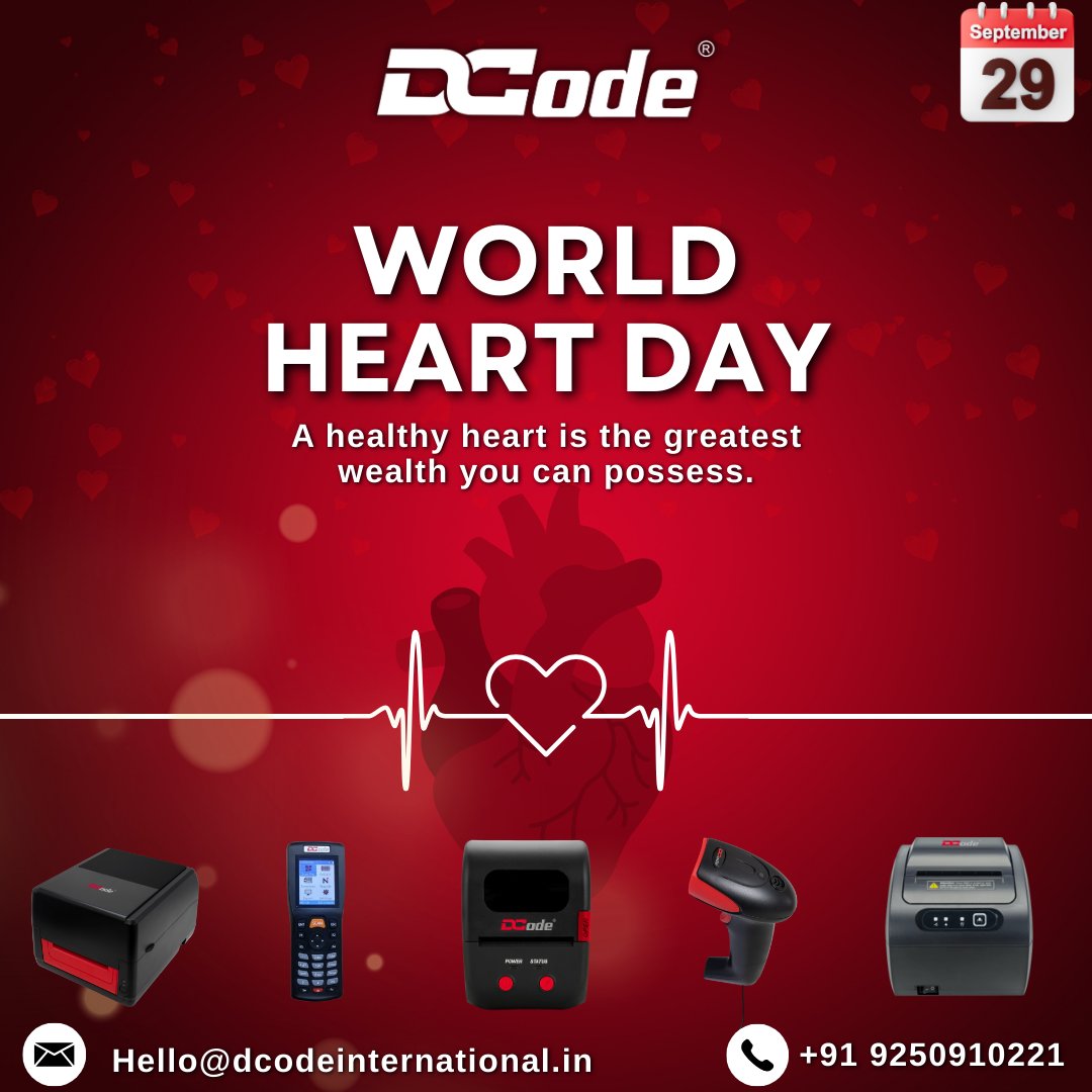 DCTechTalks's tweet image. This World Heart Day ❤️, Dcode reminds you to care for the heart that cares for you. Eat well, stay active, live healthy! 🫀 

#WorldHeartDay #HealthyHeart #DcodeCares