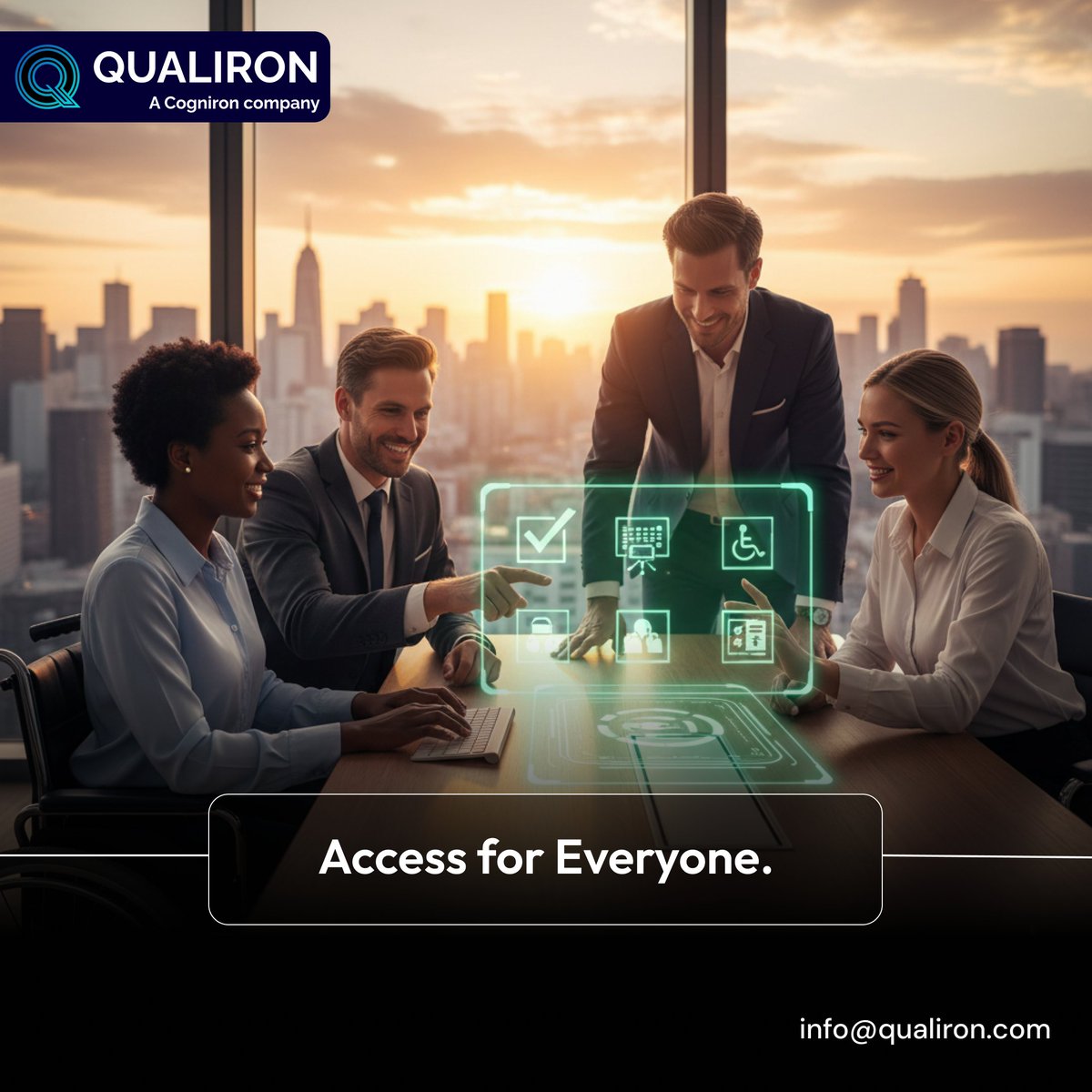 qualiron's tweet image. Accessibility isn’t just compliance—it’s inclusivity. With Qualiron’s Accessibility Testing, ensure your apps meet global standards, support screen readers, keyboard navigation &amp;amp; color contrast, boosting usability, engagement &amp;amp; brand trust. 
#AccessibilityTesting #InclusiveDesign