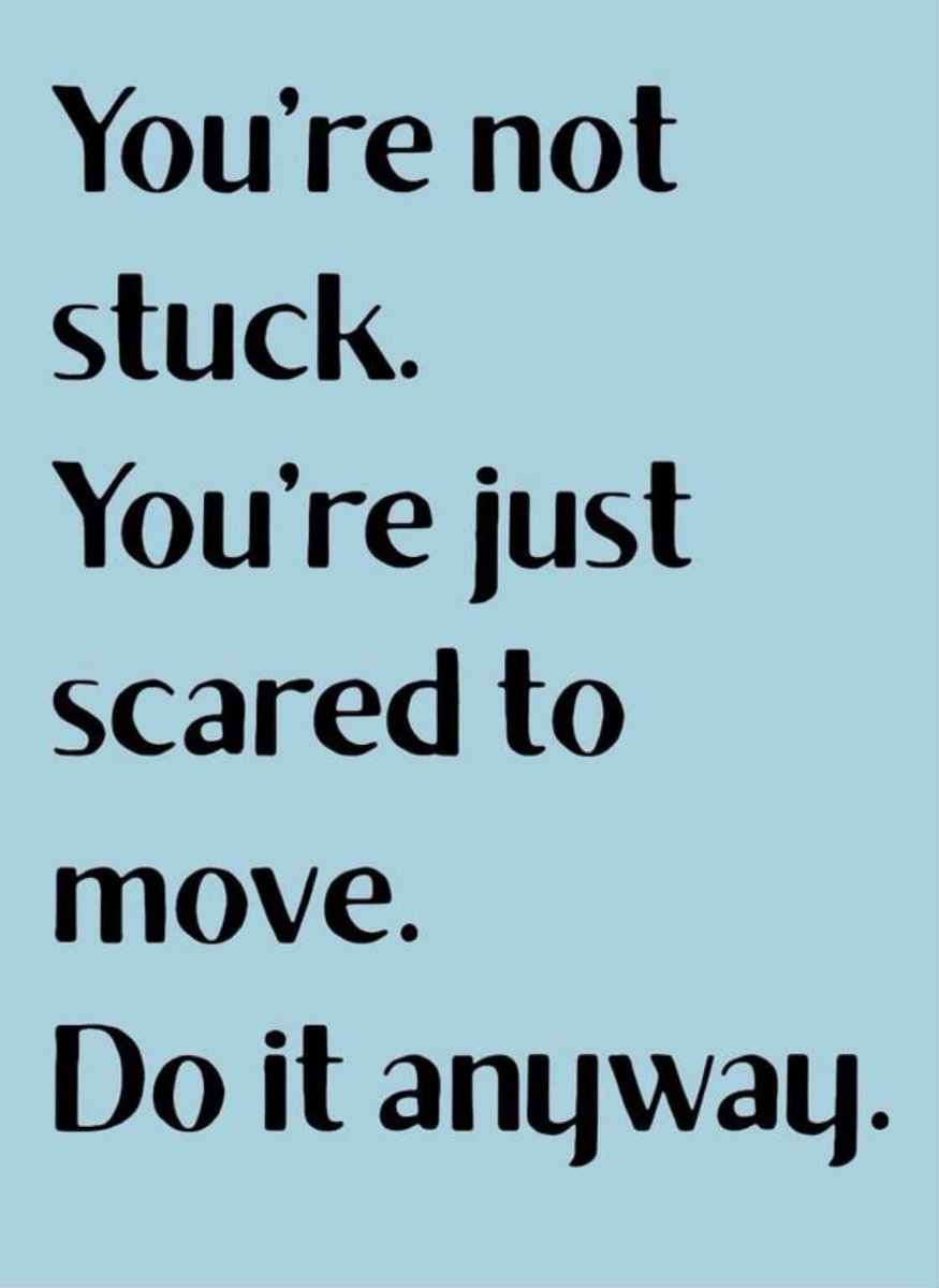 ✨ Growth begins when you step out of fear.
You’re not stuck — you’re just scared to move. 🚶‍♂️💡
Do it anyway! 🔥

#Motivation #Inspiration #GrowthMindset #DoItAnyway #Fearless