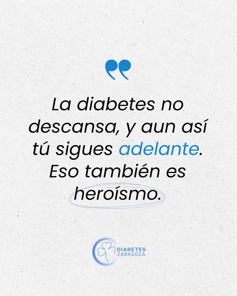 Por si nunca te lo habían dicho… 💙 Cada control, cada cálculo y cada día que sigues adelante es un acto de valentía silenciosa. #diabetes