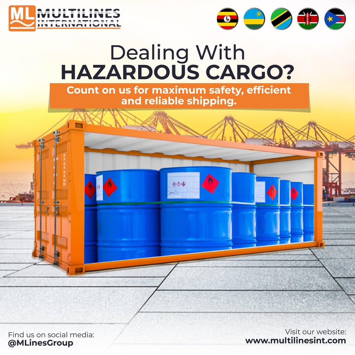 Count on us if you want to move your hazardous cargo. Our expertise ensures your sensitive shipment is handled with precision every step of the way.

#MultiLines #Logistics #Business #Shipping