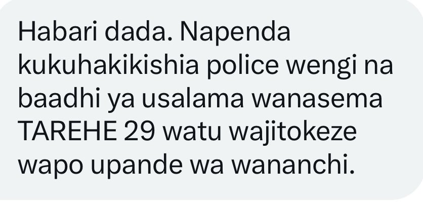 MariaSTsehai's tweet photo. One month to go hadi Oktoba 29
#Maandamano ya wananchi waliyopanga ikiongozwa na vijana imeamsha hisia nyingi
Nina jumbe nyingi za maaskari wa polisi na jeshi wakisema nao wamechoka 😓
Niliona awalli ni mmoja wawili na si watu niliowahi wasiliana nao - ila kwa sasa hadi watu ninaojua wako ktk mfumo
Ushauri uko wa kutosha na nimewaachia hapa msome! 
Mi ninaamini kwa dhati kuwa watanzania walivumilia mengi chini ya @SuluhuSamia wakijua 2025 uchaguzi watamtoa kwa sanduku la kura! 
Ila sasa hakuna uchaguzi ni uchafuzi tu na mifumo imebakwa! 
Kila mtu amekata tamaa na Mama yao hapendwi! Nilionya zaidi ya mwaka mkasema ni chuki @ccm_tanzania 
Sasa hii ghadhabu si yangu au ya watu wawili - nyie wenyewe mnaona 
#TutaelewanaTu #NoReformsNoElection