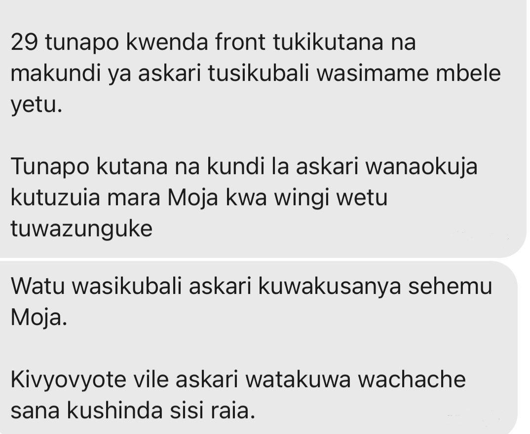 MariaSTsehai's tweet photo. One month to go hadi Oktoba 29
#Maandamano ya wananchi waliyopanga ikiongozwa na vijana imeamsha hisia nyingi
Nina jumbe nyingi za maaskari wa polisi na jeshi wakisema nao wamechoka 😓
Niliona awalli ni mmoja wawili na si watu niliowahi wasiliana nao - ila kwa sasa hadi watu ninaojua wako ktk mfumo
Ushauri uko wa kutosha na nimewaachia hapa msome! 
Mi ninaamini kwa dhati kuwa watanzania walivumilia mengi chini ya @SuluhuSamia wakijua 2025 uchaguzi watamtoa kwa sanduku la kura! 
Ila sasa hakuna uchaguzi ni uchafuzi tu na mifumo imebakwa! 
Kila mtu amekata tamaa na Mama yao hapendwi! Nilionya zaidi ya mwaka mkasema ni chuki @ccm_tanzania 
Sasa hii ghadhabu si yangu au ya watu wawili - nyie wenyewe mnaona 
#TutaelewanaTu #NoReformsNoElection