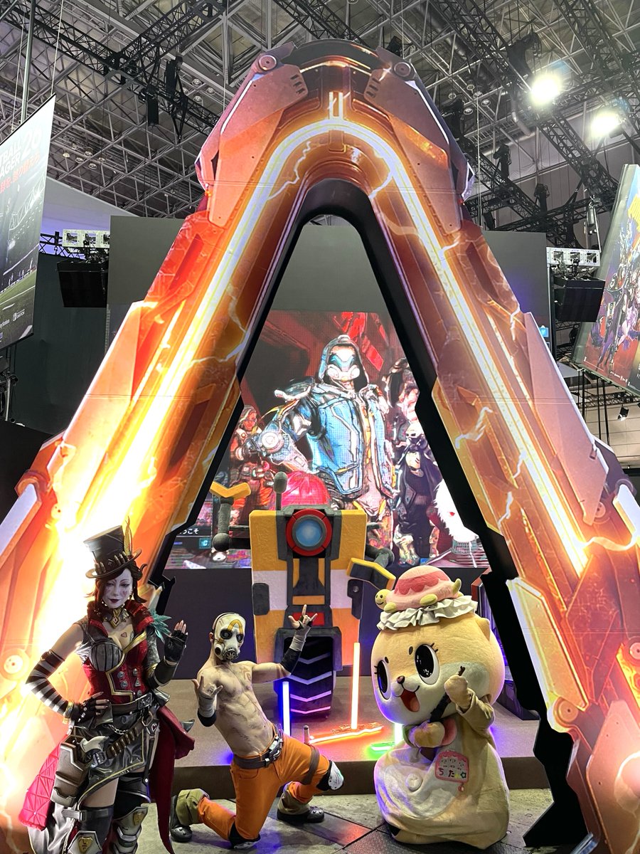 2K_Japan's tweet photo. TGS2025 | 東京ゲームショウ2025

『ボーダーランズ 4』ブースやスペシャルステージに来てくれたキミ、本当に感謝だぜ😎

ちぃたん☆も駆けつけてくれて、ありがとうなッ🙏
おかげで最高のカオスになったぜ🔥

イベントは終わっても、冒険はまだまだ続く――
これからも一緒にヒャッハーしようぜ💥🔫 https://t.co/vMYgU6OJ63
