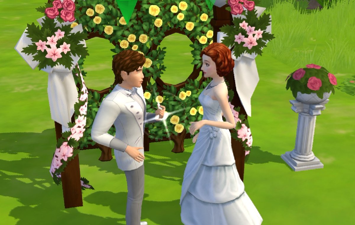 Sims_Mobile09's tweet image. 즐거운 결혼식! 변치말자 오스카💍