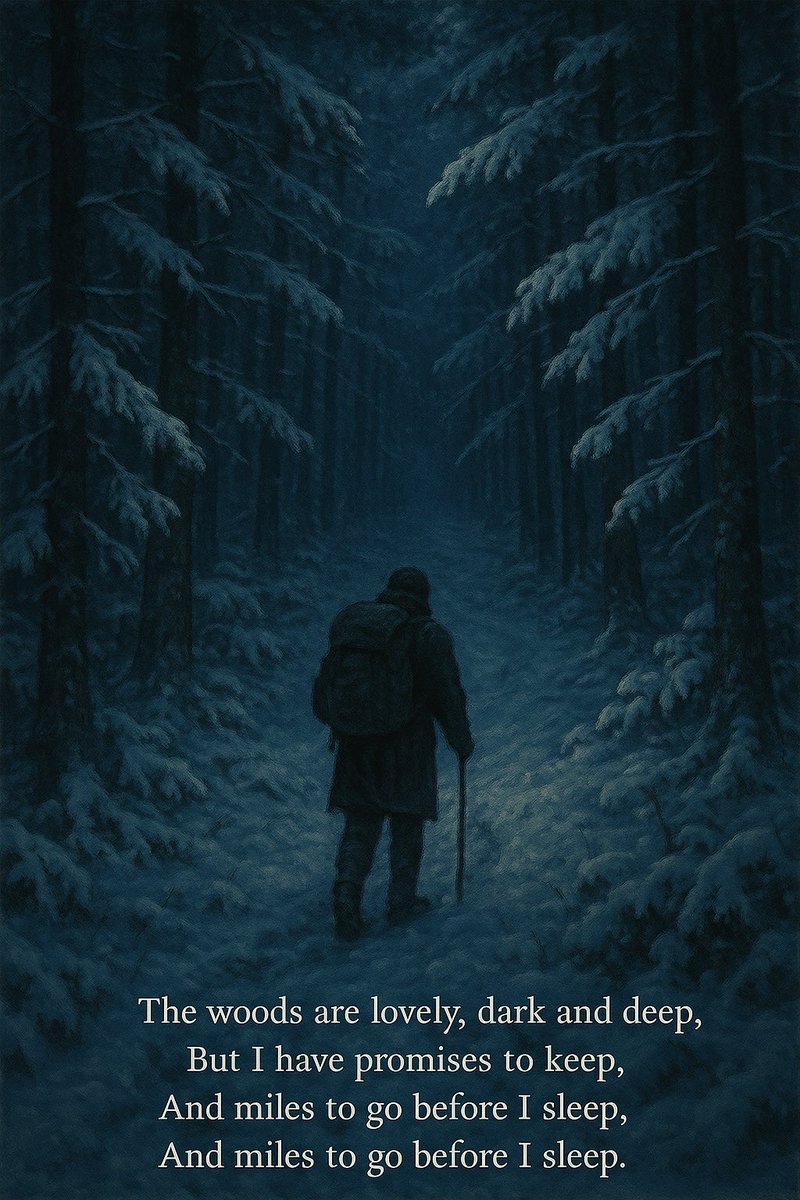 learntoobserve's tweet image. The woods are lovely, dark and deep
But I have promises to keep,
And miles to go before I sleep,
And miles to go before I sleep.
Homage: Robert Frost.