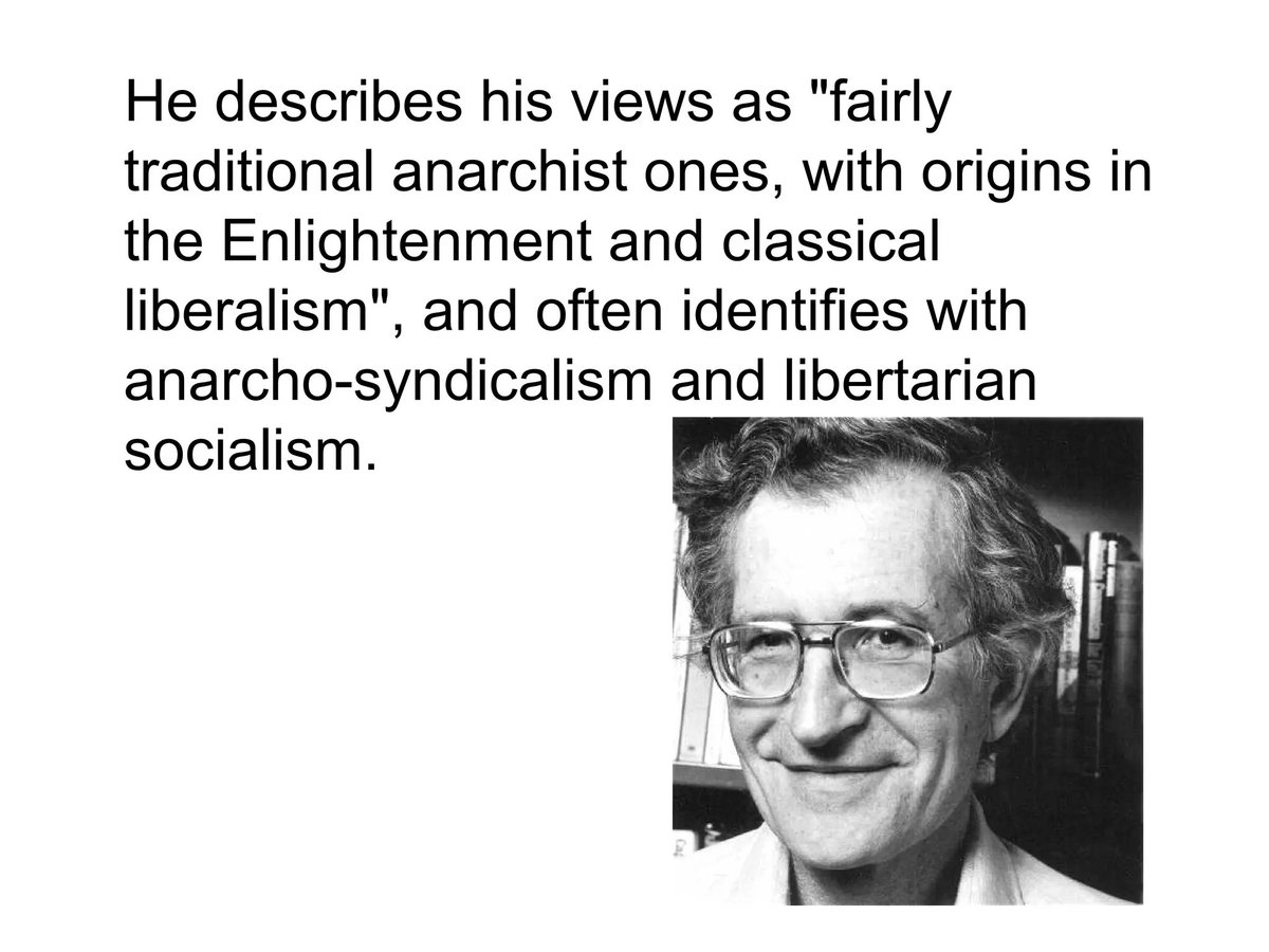 #Libertaari sosialismi eli #anarkismi on klassillisen #liberalismin perinnön jatkaja. Valistusajan liberaalit olivat epäileväisiä valtiota ja suuria omaisuuksia kohtaan. Libertaari #sosialismi jatkaa valtion ja pääoman epäilyä valistuksen ajan perintöä seuraten.