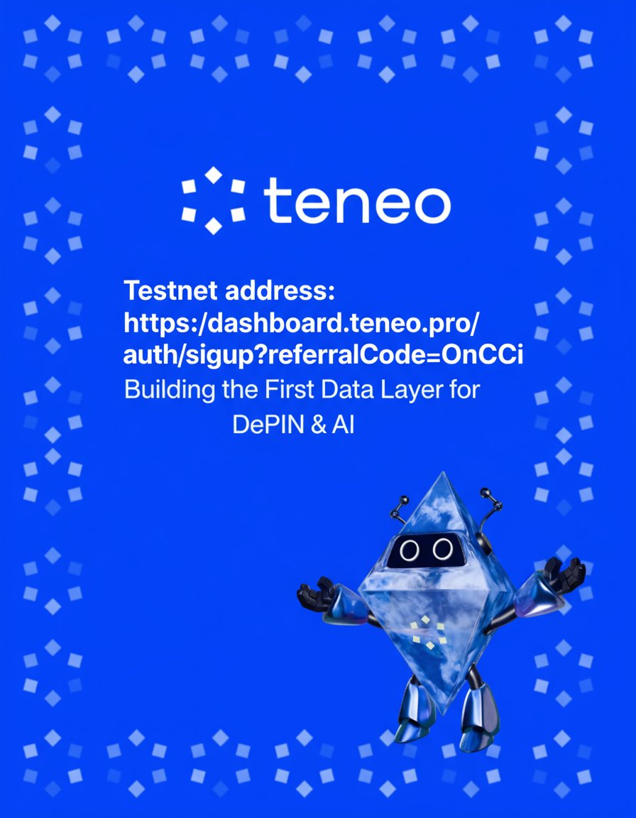 Justhyn_web3's tweet image. 1- Hey, Web3 explorers! 🚀 Want to join Teneo Protocol’s Testnet and earn rewards? I’m breaking down every step to mint tickets, set up your node, and contribute to decentralized AI. Let’s dive in! #TeneoProtocol
@teneo_protocol
Join the Testnet:dashboard.teneo.pro/auth/signup?re…