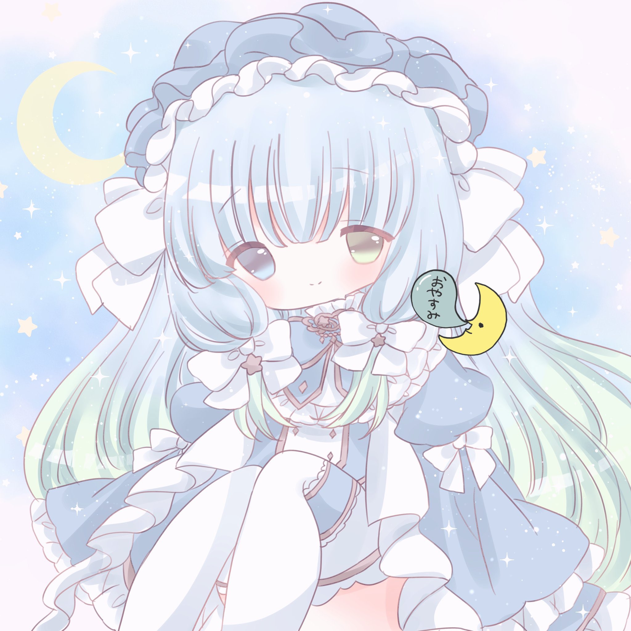 うさねこ16❀風雲7龍様❀新月月祈り うる、うさぎ雲☁️🐇 うさ おわりかけ夏⋆⭒˚.⋆