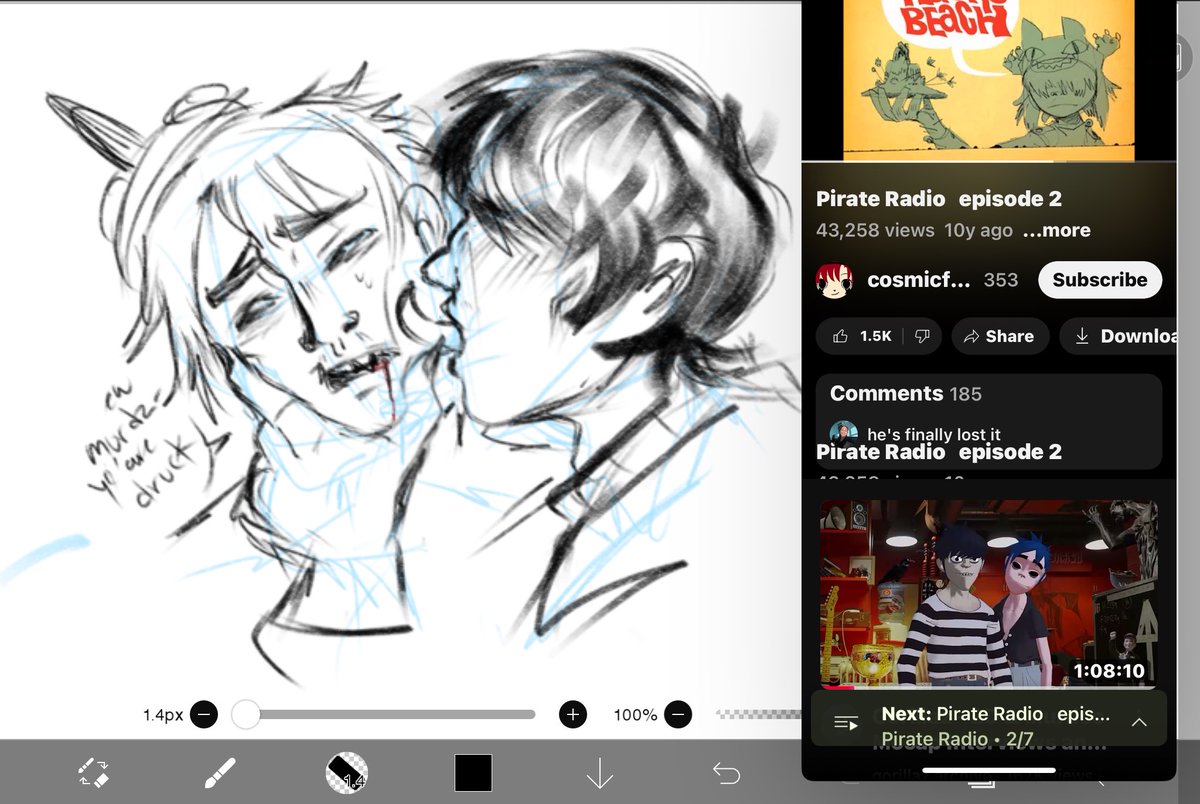 Sketch #gorillaz #2Doc idk