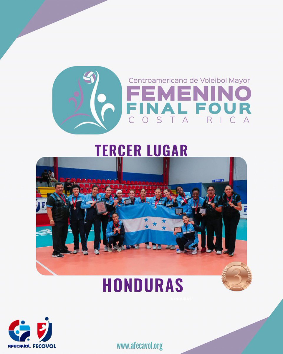 🏆 II Final Four Femenino de AFECAVOL 🏐

🥇 🇳🇮 Nicaragua 
🥈 🇨🇷 Costa Rica
🥉 🇭🇳 Honduras

📆 Septiembre 26-28, 2025
📍Polideportivo de San Francisco de Dos Ríos 🇨🇷

#afecavol #voleibolcentroamerica #voleibolcentroamericano #voleibol