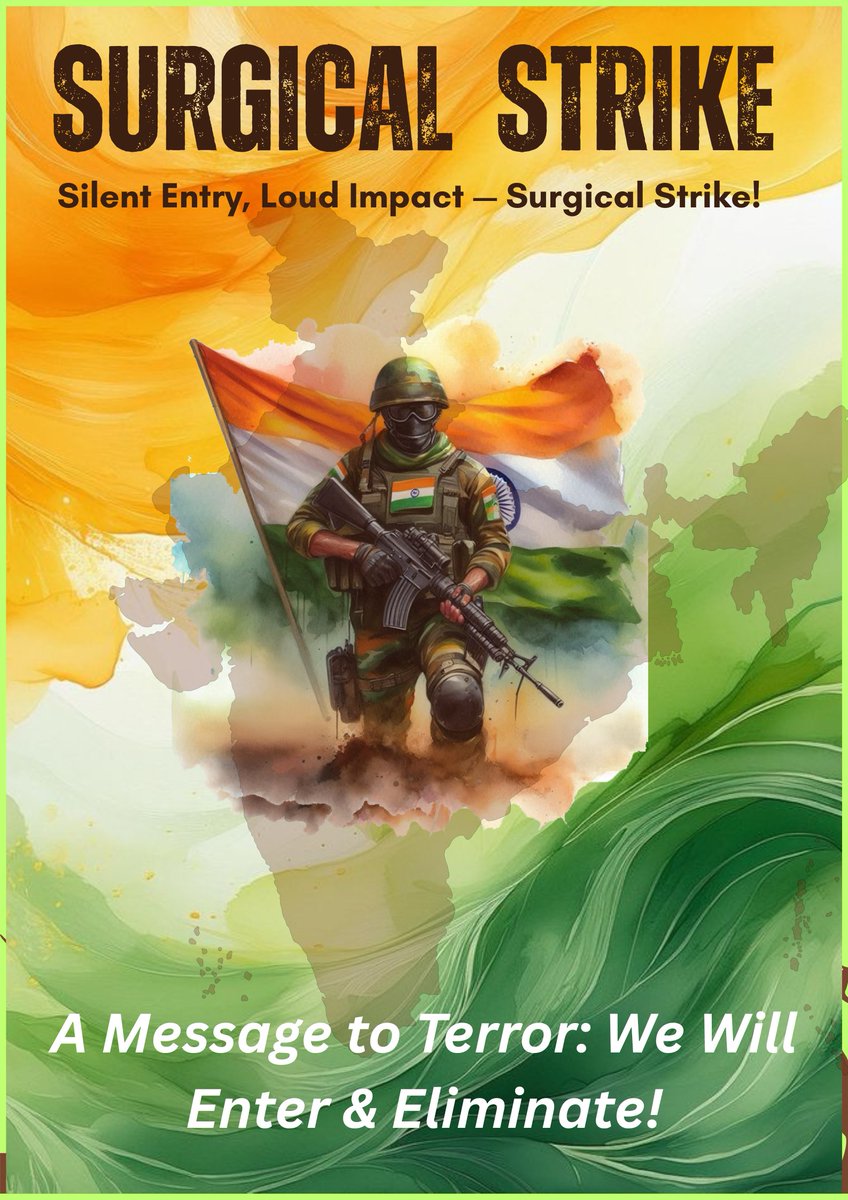 IdeasInOrbit0's tweet photo. This wasn’t just a cross-border strike - it was a cross-generational message that India will never again accept terror with tied hands. 
#PakBehindUriAttack #SurgicalStrike #UriRevenge #ZeroToleranceForTerror #PAKvIND https://t.co/63Jip4Jfem