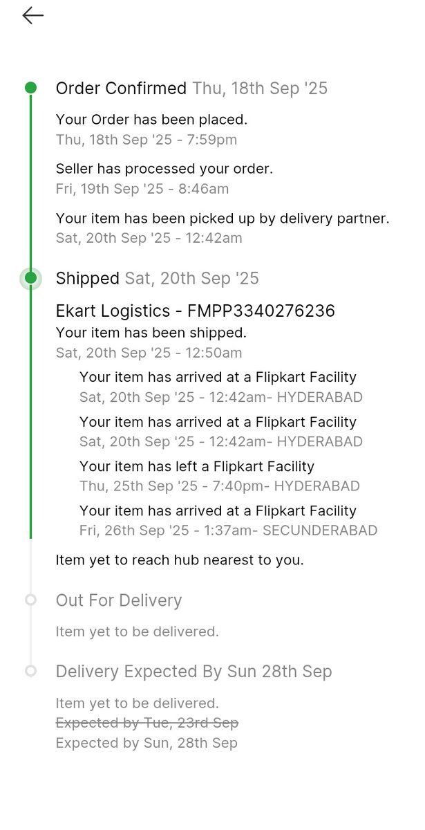 Satish00264's tweet photo. @Flipkart @flipkartsupport   ordered baby diper on 18th sep item should delivery by 23 rd but till today it's not delivered... coustomer support team not at all responding..plz look on this before ordering from this platform. https://t.co/UCKA9Rgph3