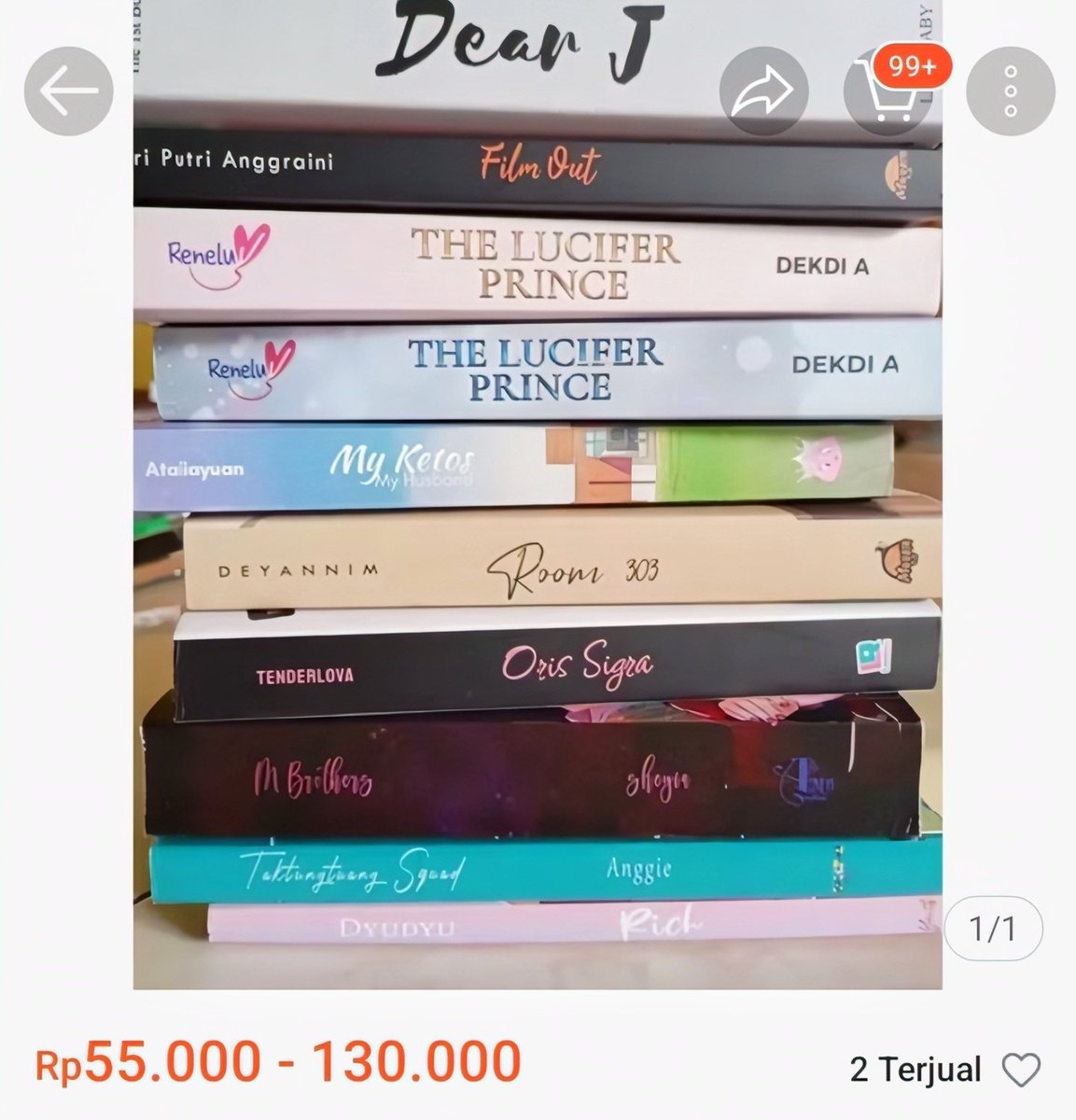 Info Buku Novel Diskon & Preloved tweet media