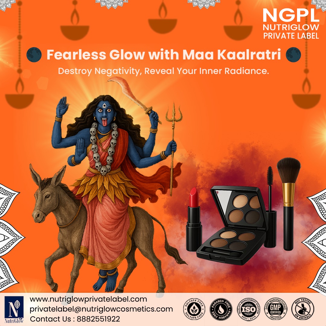 CosmeticsL26469's tweet image. 📷📷 Fearless Glow with Maa Kaalratri 📷📷
This Navratri, embrace strength, destroy negativity, and reveal your inner radiance with custom-made cosmetics. 📷

#ThirdPartyCosmetics #PrivateLabelCosmetics #NavratriGlow #MaaKaalratri #CosmeticManufacturer #BeautyBrand