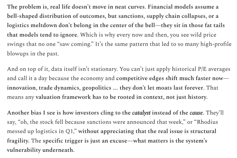 unseenvalue's tweet photo. I've seen some of the world's top investment banks and institutions overlook this fundamental truth about our era when dishing out buy reports. The sole megatrend is increasing uncertainty. I had a great time writing this one!
TCE #Murugappa in Santaap!
https://t.co/9m38cYtX3M https://t.co/UqM03iRlGM