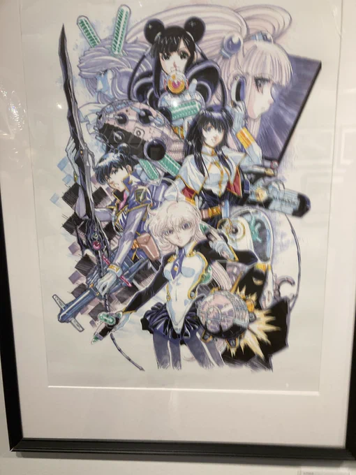 横浜赤レンガ倉庫で開催されてる 麻宮騎亜先生の原画展に行ってきました。 原画の素晴らしさに圧倒されました。 同じ人間とは思えない画力。 #麻宮騎亜原画展 #ハニカム #HONYCOMB原画展