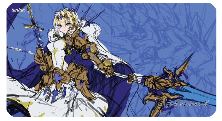 MTG 晴れる屋 LUNLUN プレイマット ◎LUNLUNサプライ】『#21』《夢子先生描き下ろしオリジナル