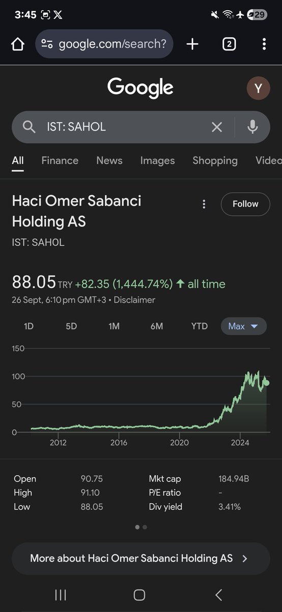 putthelightout's tweet photo. Türkiye duşer
Galiba, sanırsam, sadece bu dönemlerde yolsuz hükümet-dostu Sabancı yükselir https://t.co/mcRztMcuNr