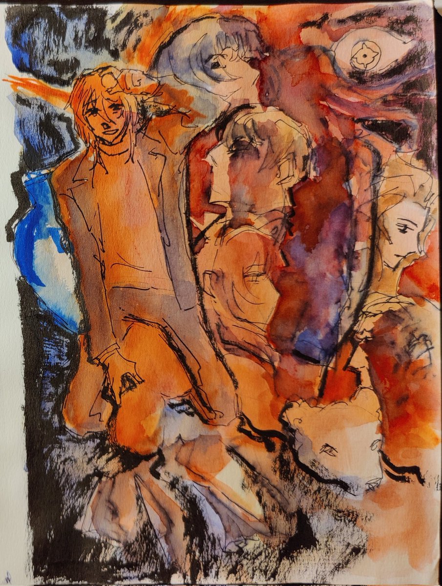 Made this in 2023 when i was vibing with watercolors 👍 #aitsfspoilers