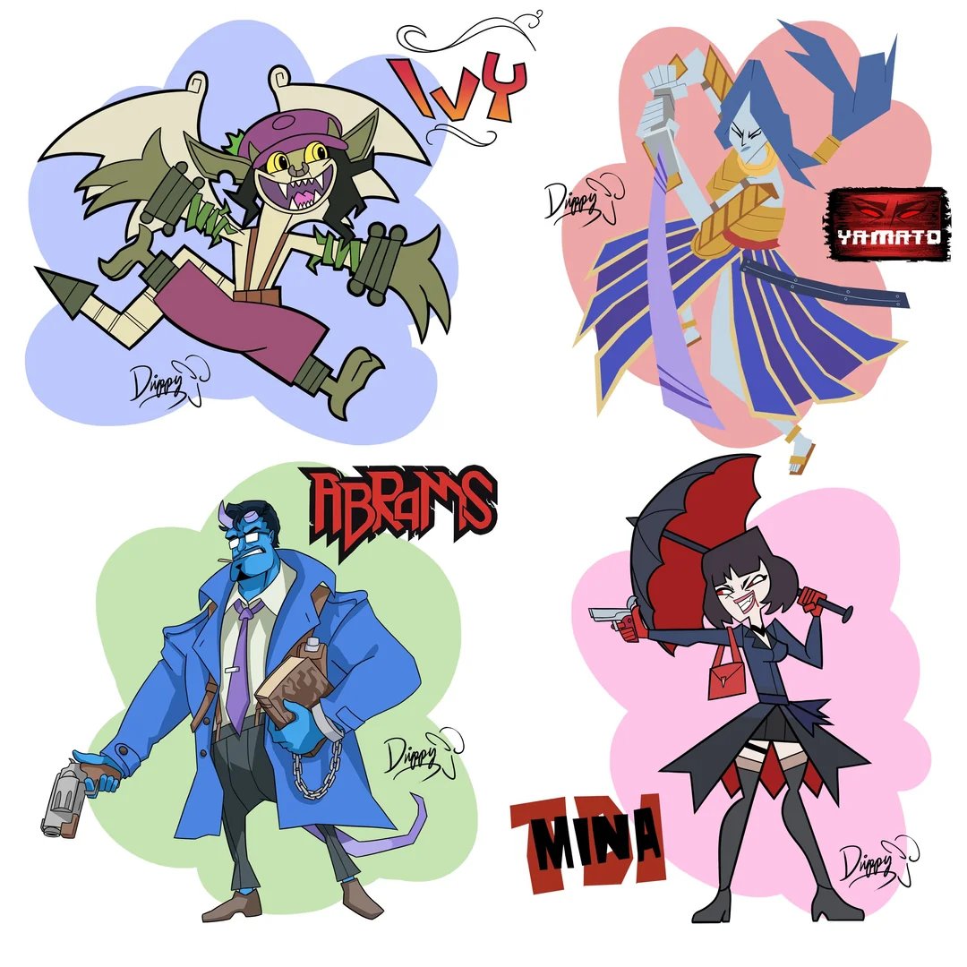 IntelDeadlock's tweet photo. Deadlock but in various cartoon art styles.

Via/@drippy_penguin https://t.co/dmJvWqs3J2
