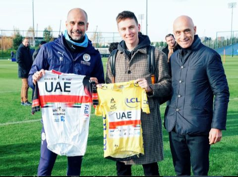 Number one Mr <a href="/TamauPogi/">Tadej Pogačar</a> is <a href="/ManCity/">Manchester City</a> fan 😂 that's why he became champion.