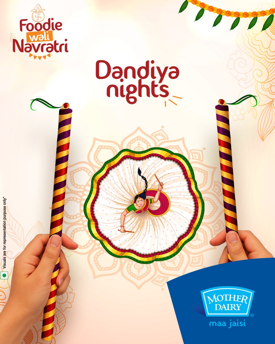 MotherDairyMilk's tweet photo. Dandiya days ho ya nights, celebrate everything with Mother Dairy Fresh Delights.
#ShubhNavratri #MotherDairyFreshDelights #MotherDairy #Dahi #Navratri #FastingEssentials https://t.co/XOAWUX3Y06