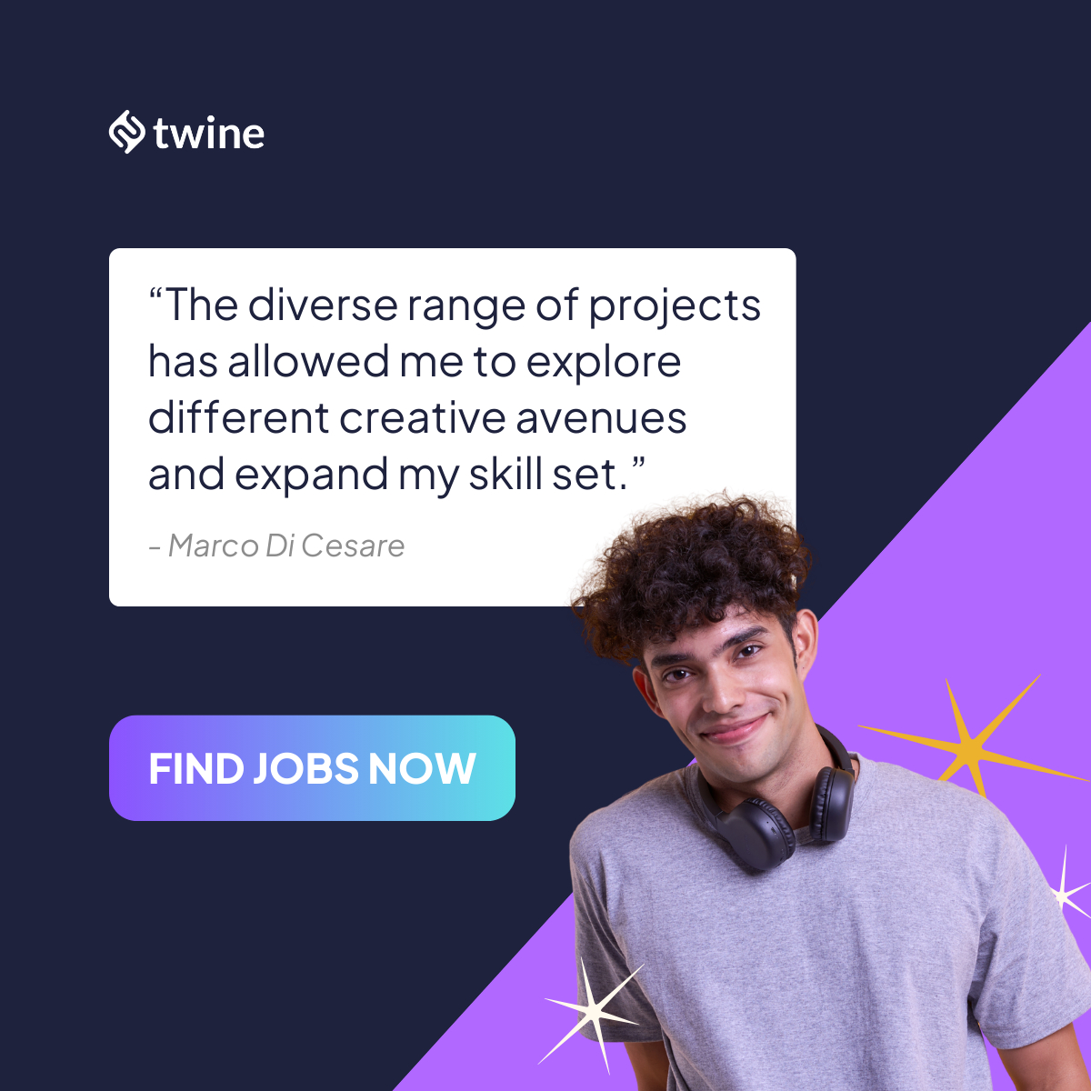 A freelance project is a chance to level up your skill stack.
We're building Twine to be a place where you can find diverse projects that help you explore new creative avenues and confidently expand your craft.
Start your freelance journey today: www2.twine.net/TwineFreelance…