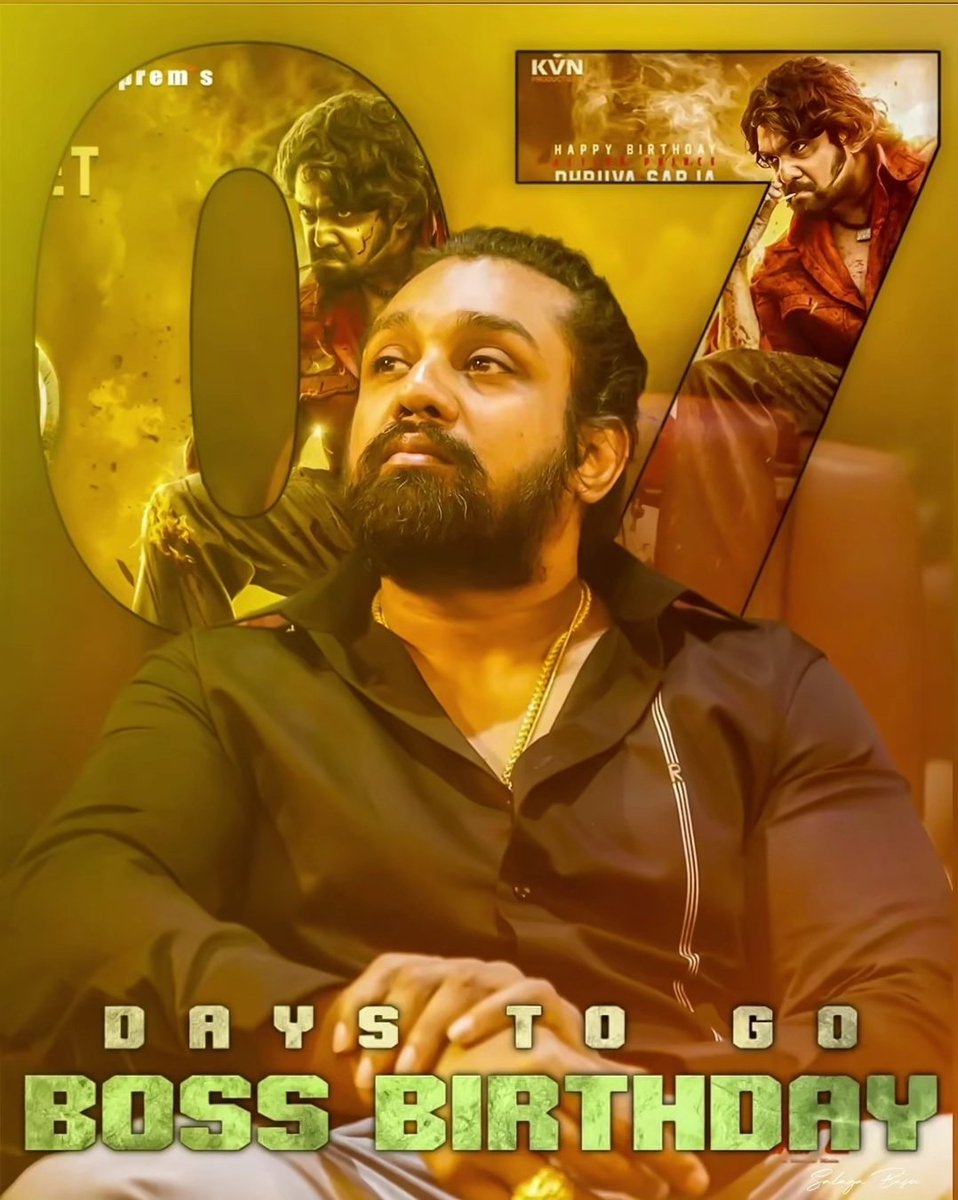 DhruvaTrends1's tweet image. Just 07 Days to go for #DSBoss Biggest Bday Fest 🥳

#DhruvaSarja #KDTheDevil #KD
@DhruvaSarja