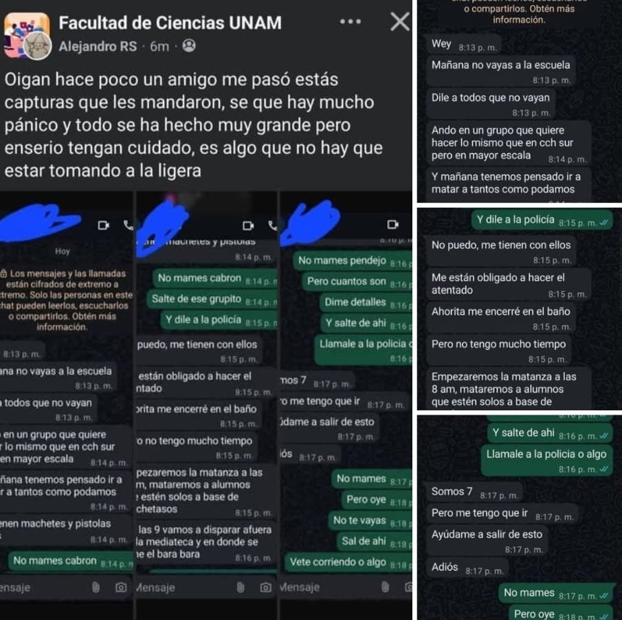 payocome2007's tweet image. Amenazas ... q está pasando? 😵‍💫🧐📢 la facultad de contabilidad y administración al parecer es la única q tendrá clases 😵‍💫 creo q no es seguro q los chicos asistan  😑