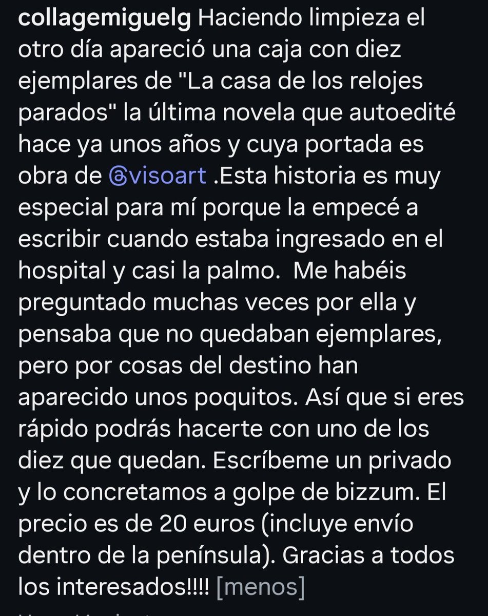 Han aparecido 10 ejemplares de mi última novela. Sí quieres hacerte con uno en las imágenes te cuento cómo hacerlo. Date prisa!!! Solo hay 10!!!