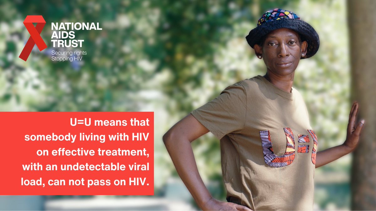 NAT_AIDS_Trust's tweet image. What does U=U that mean?

The majority of people living with #HIV in the UK are on effective treatment, and virally suppressed (undetectable), which means that they can't pass the virus on (untransmittable): U=U

Learn more facts about HIV on our website:

nat.org.uk/about-hiv/unde…