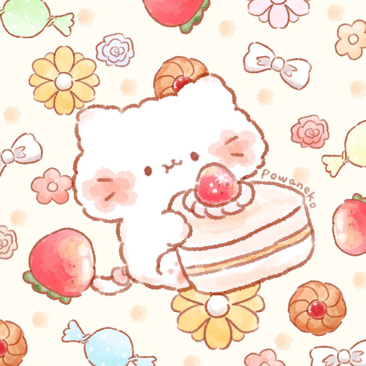 haco decoさま　垂れ耳うさぎちゃん うさぎお嬢さま特製デザート🍮🍒 . . . #推してください #うちの