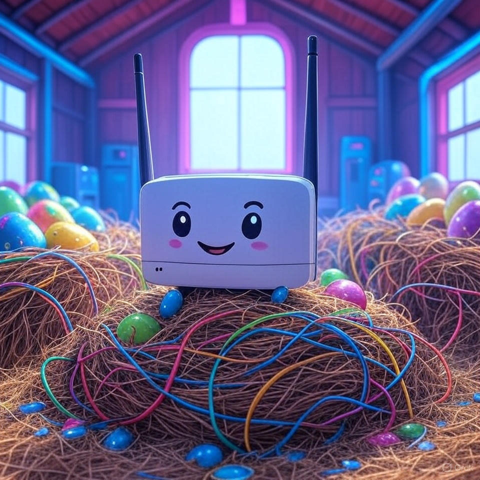 HAMUJ_'s tweet image. farming depin airdrops: Me staking my router like it&apos;s a golden goose. Eggs? Just tokens! 🥚😂 let&apos;s degens PP more wins more smile&apos;s #DePinDegen #Web3Writer #datagram