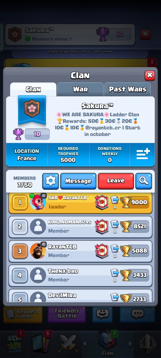 SKR❤️RayanTCB🌸 (@rayantcb_cr) on Twitter photo Sakura™ (#QU22Y8G8) commence officiellement à partir d'aujourd'hui !!! Venez nombreux 💪 
Sakura™ officially starts today!!! Come in large numbers 💪 Sakura™ (#QU22Y8G8) commence officiellement à partir d'aujourd'hui !!! Venez nombreux 💪 
Sakura™ officially starts today!!! Come in large numbers 💪