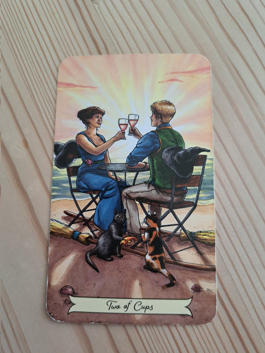 Laurajk32's tweet image. Today&apos;s card is 2 of Cups 

The people that challenge us the most,  teach us the most. 

#challenge #teach #love  #soulmate 

#tarot #tarotmessage #LauraJK32