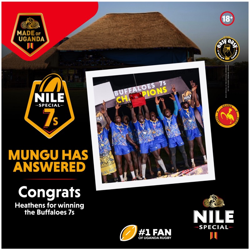 NileSpecial's tweet photo. Congratulations to @HeathensRFC &amp; @BlackPearlsRFC your #Buffaloes7s champions.

#NileSpecial7s #NileSpecialRugby