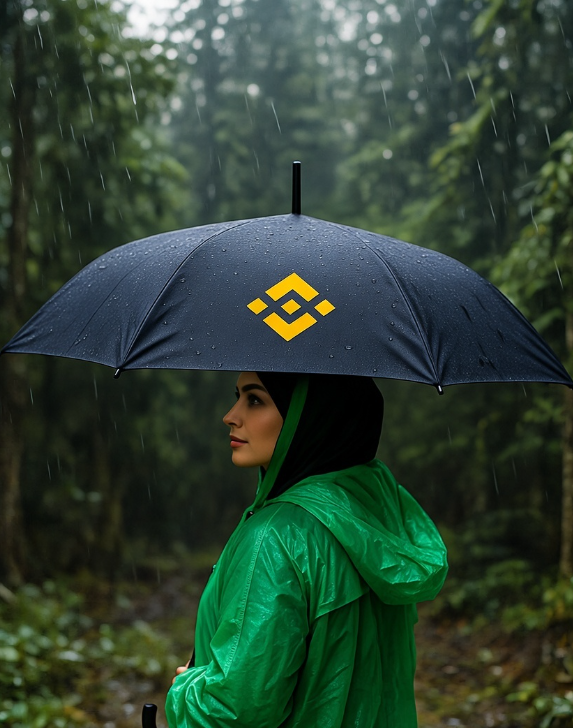 dongweimi's tweet photo. #币安周边大使 雨季旅行，别忘带一把伞，币安守护的不只是你的钱包！ @binancezh https://t.co/aFzlaPijNf