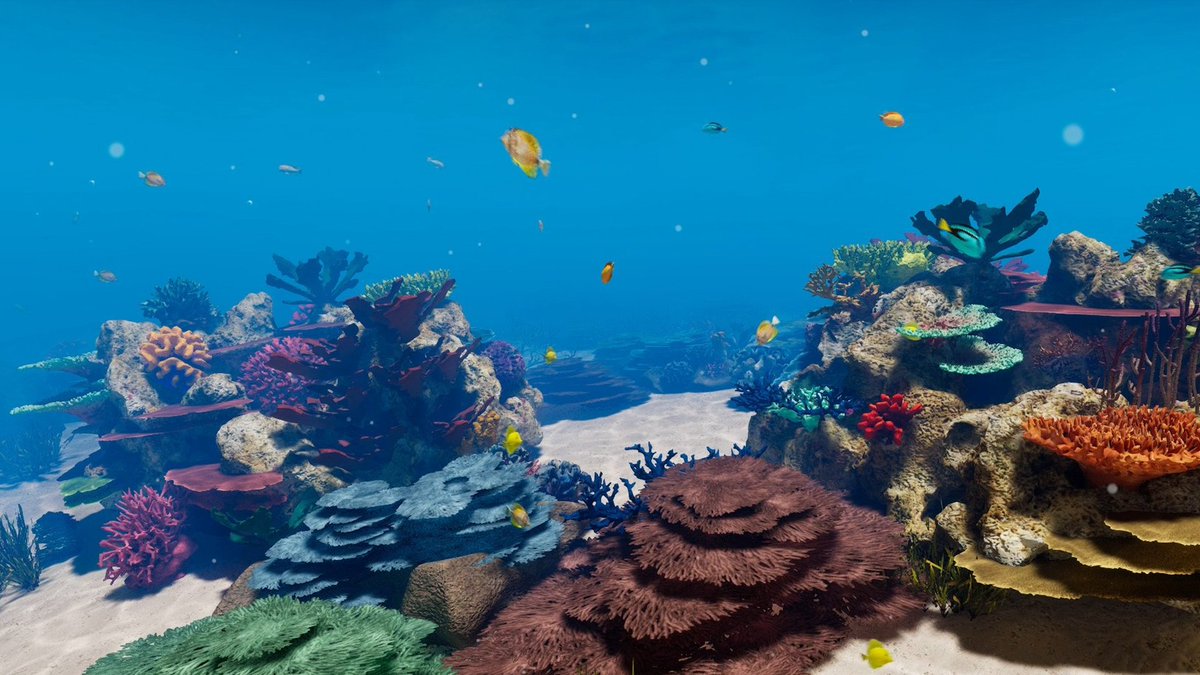 What do you think of the underwater environment in my game? I've changed it a lot of times but I think it looks quite nice now.

#indiedev #game #gamedev